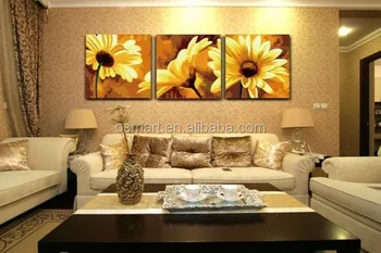 China Home Decor Wholesale Painted Pictures Sunflower Oil Canvas Flower Oil Painting Wall Art Decor Paintings Art Modern House Buy China Home Decor Wholesale Sunflower Oil Famous Colorful Paintings Canvas Oil Painting