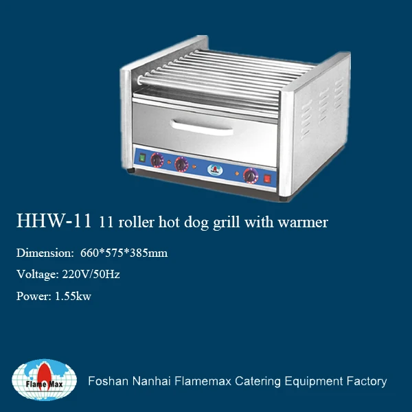 9- Roller Electric Commercial Snack Machine Hot Dog Sausage Roller Grill for Sale