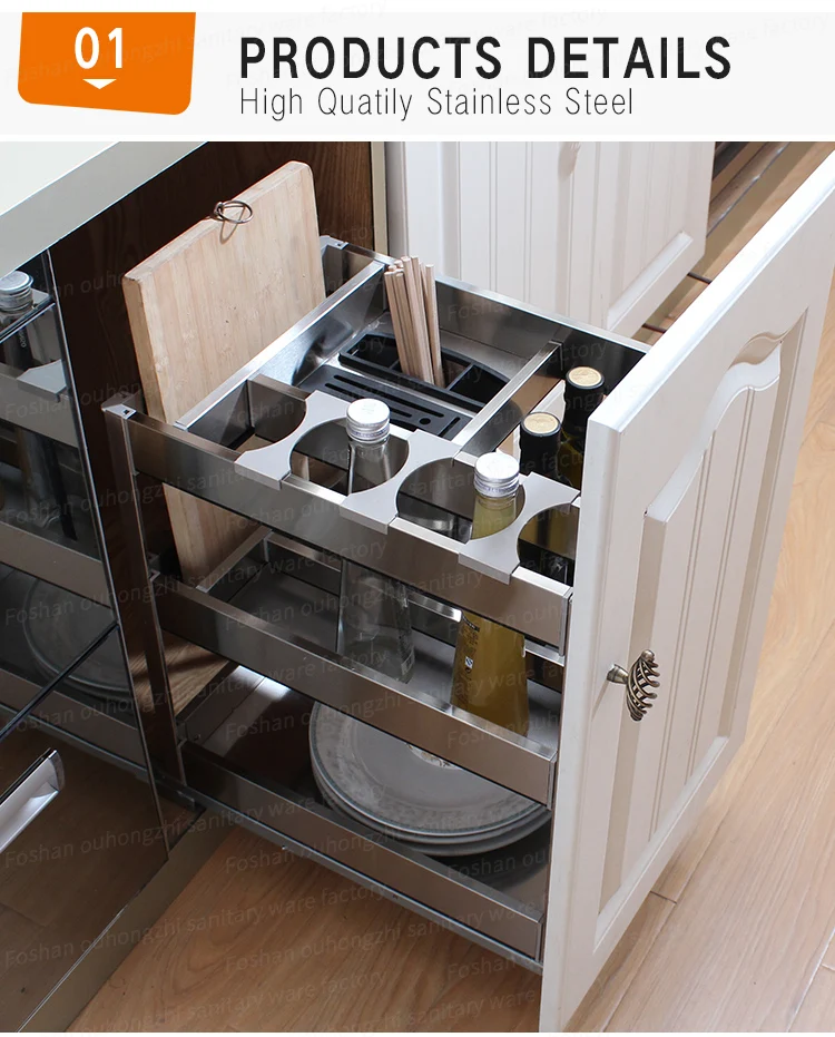 Modern Stainless Steel Kitchen Drawer Basket - Buy Kitchen Cabinet Pull