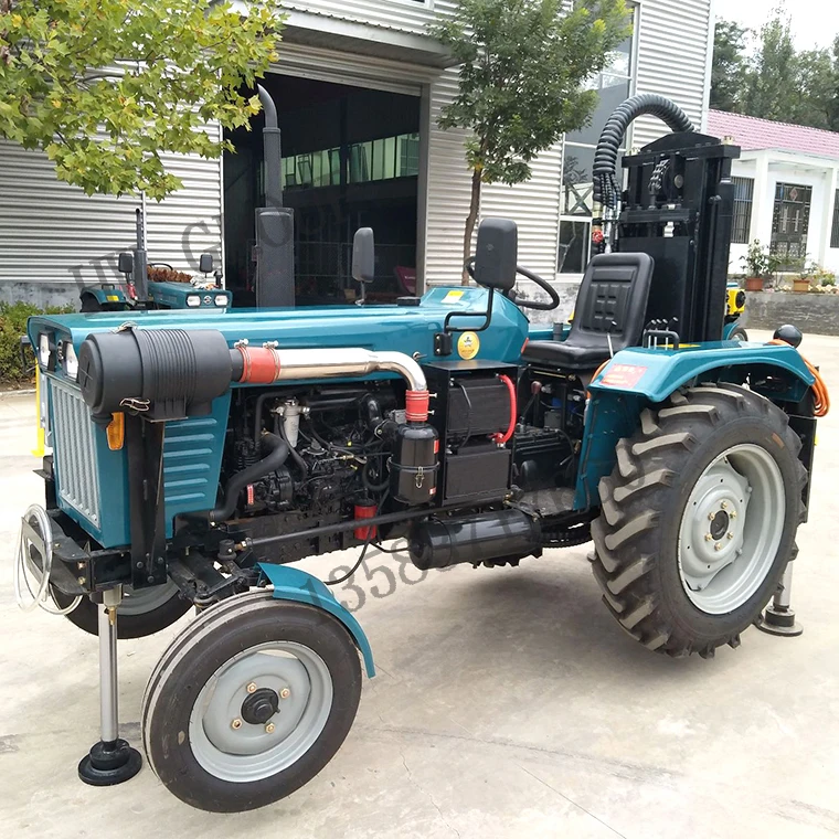 Tractor mounted air compressor bore drilling machine DTH bore well drilling machine price