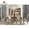 home furniture royal hand carved wooden design dining table italian style antique large wood 6 seater dining table