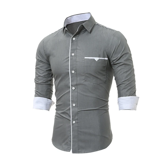 Download Lc 5228 Men S Casual Slim 3 4 Sleeve Business Shirt With Fabric Pocket Trim Shirt In Stock Oem Custom Buy Mens 3 4 Sleeve T Shirt Business Class Shirt Dubai Wholesale T Shirt Product On Alibaba Com