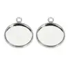 Custom copper pendant bezel blanks cabochon base coin bezels for wholesale