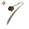 Wholesale cheap custom antique bronze bookmark with pendant