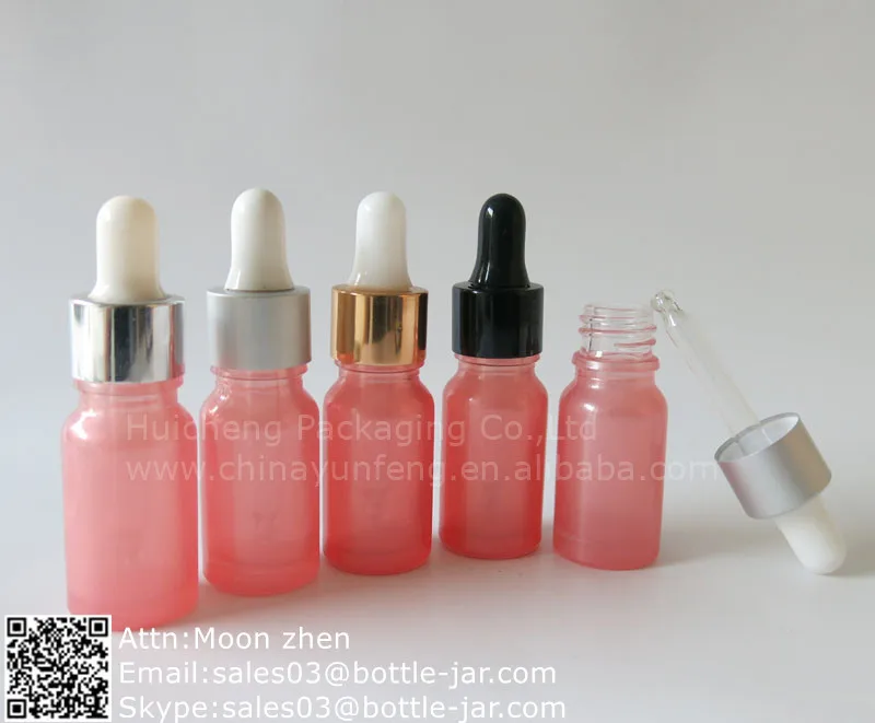Download Wholesale 10ml Pink Glass Dropper Bottle With Shrink Wrap ...