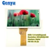 Genyu digital 7 inch tft lcd with safety pin 800x480 lcd display panels