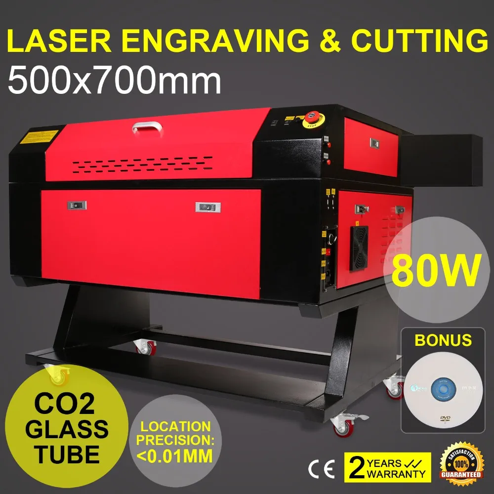 Laser Engraving Machine 80W CO2 Laser Engraver 500 x 700mm Laser Cutting Machine USB, View mini