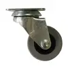 Factory 40mm Black Single wheel caster with plate For Furniture