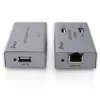 Factory Price USB 2.0 Extender 50m Extension With 4-port Output CAT5/5e CAT6 Cable Usb Extension Adapter Extender