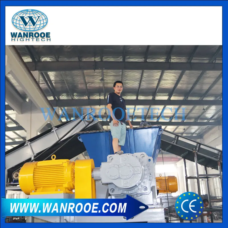 PNSS Wildly Used Twin Shaft Tire Shredder Plant Tyre Recycling Plant Cost