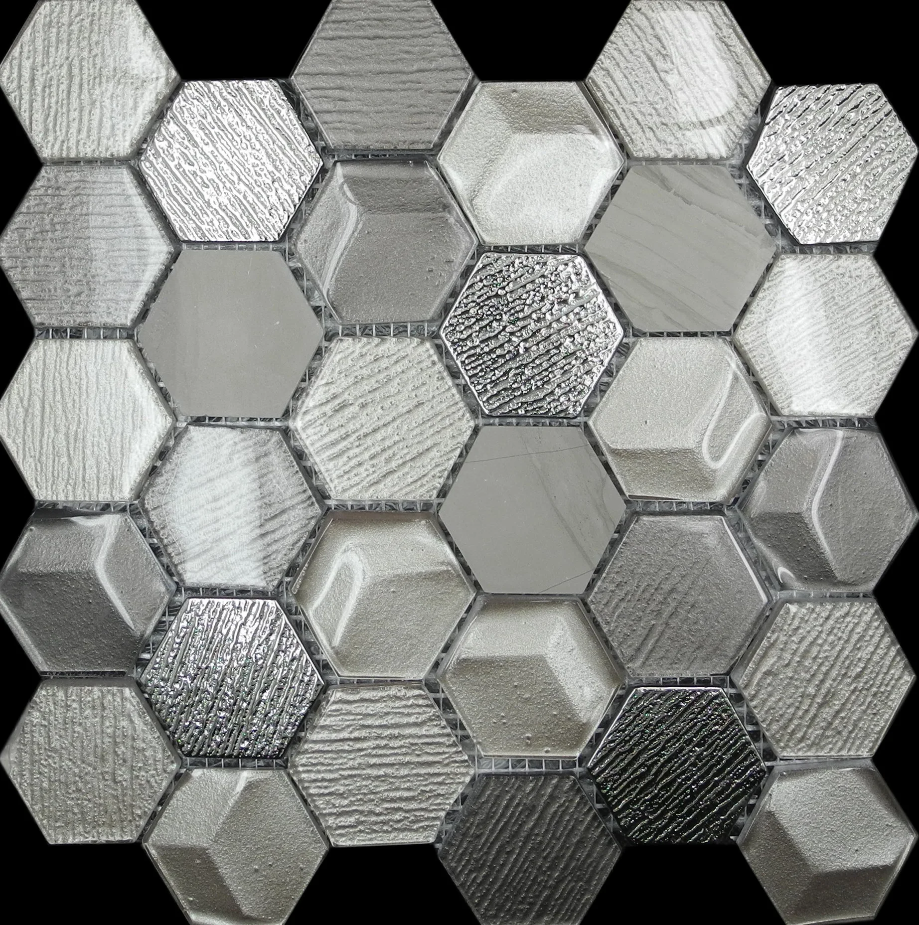 Foshan Mosaic Tile Picture Foto bubble glass tile