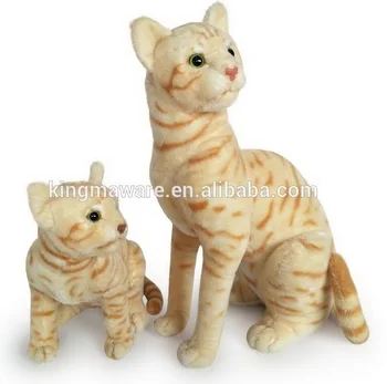 realistic cat stuffed animal