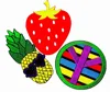 Pineapple wears heart shaped sunglasses,Red fruit Cartoon kid patch DIY Applique Embroidery Iron on Patch