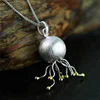 Silver Dancing Jellyfish pendant design for boys