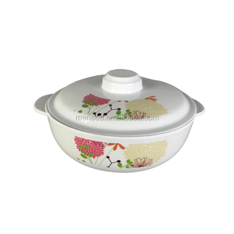 Chinese Factory Food Grade Hot Soup Bowls With Plastic Lid,Melamine
