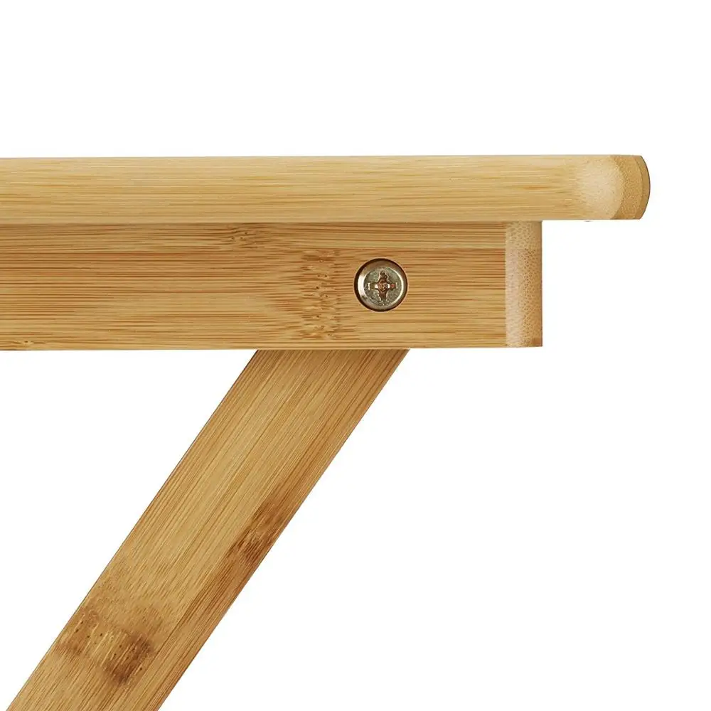 Wholesale Natural Color Outdoor Wood Folding Study Table For Garden Decor