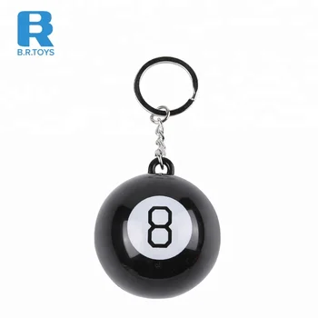 mini magic 8 ball keychain