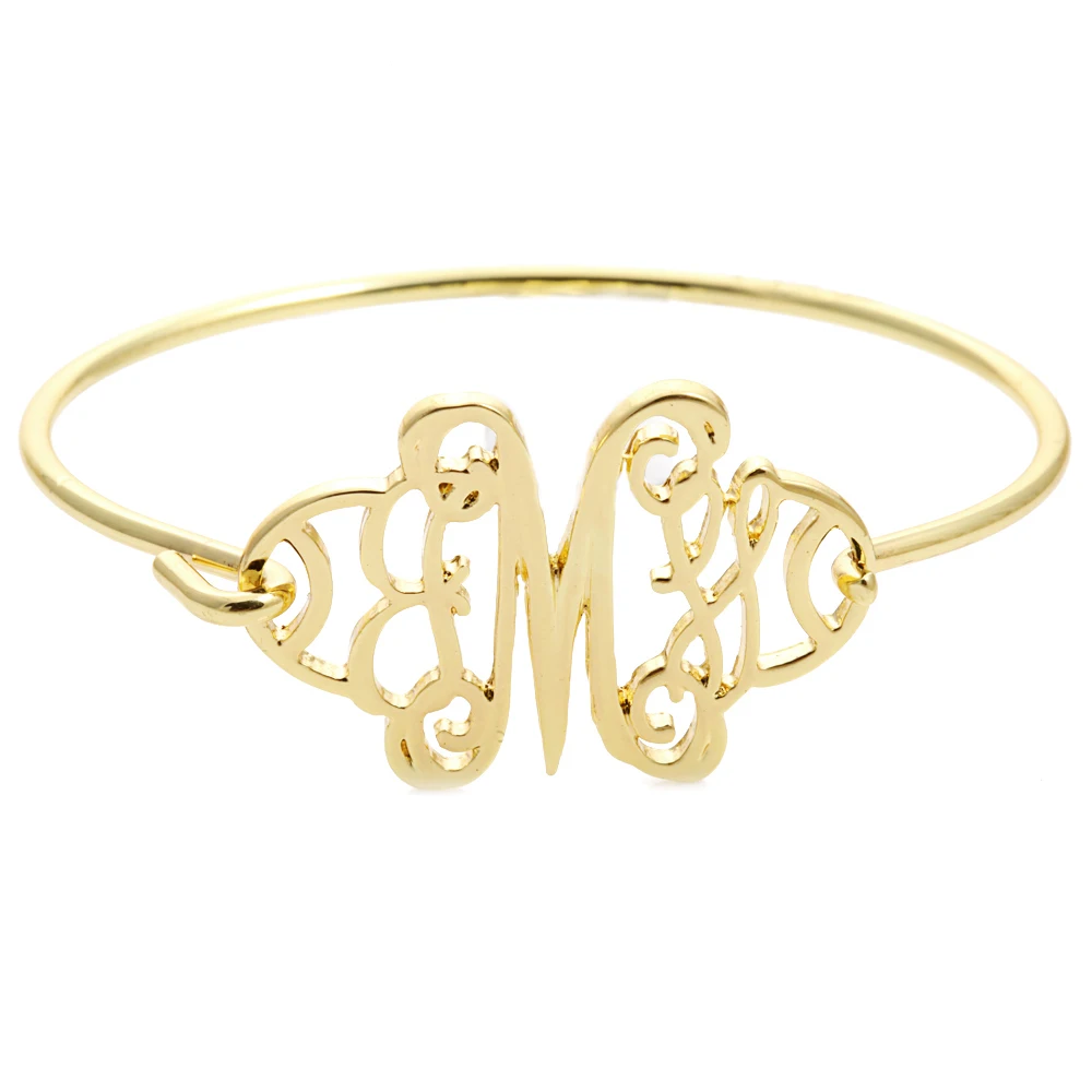 Latest Design 18k Gold M Alphabet Letter Bracelet Vogue Jewellery Latest Design 18k Gold M Alphabet Letter Bracelet Vogue Jewellery Daily Wear Bangle