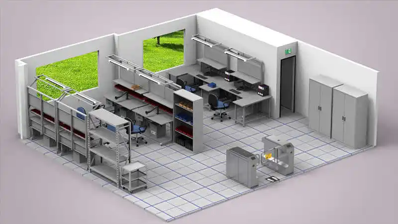 Зона помещения. Оснащение рабочего места. ESD склад. ESD зона. ESD помещение.