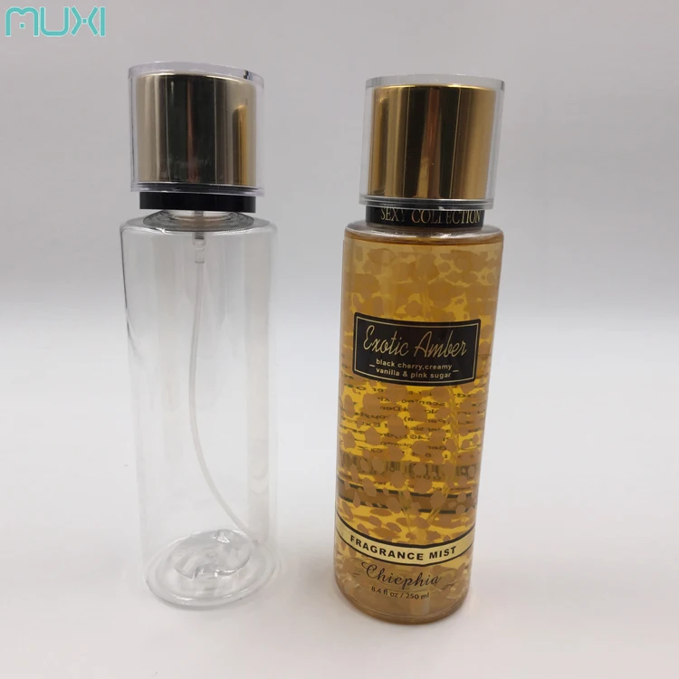 250ml 8.4fl Oz Golden Cap Body Mist Pet Bottles With Sprayer Buy