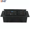 BNT Zinc Alloy Desktop Power Data Connector with Oval Pop Up Bottom for Training Room BD610-7R