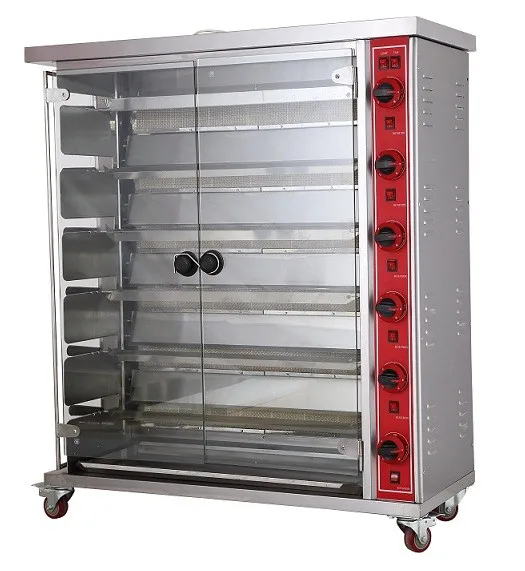 Vertical Gas Rotary Chicken Rotisseries For Sale Mfej3p For 15 Chicken