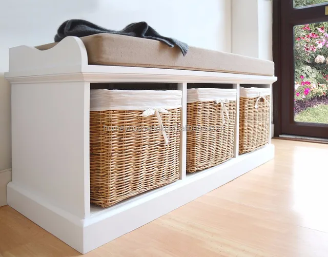 Wooden Shoe Rack Shoe Changing Bench With Wicker Basket And Cushion Seat Buy Kualitas Tinggi Penyimpanan Bangku Kayu Rak Sepatu Bangku Dengan Anyaman Keranjang Kayu Sepatu Bangku Product On Alibaba Com