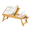 Hot selling portable bamboo laptop desks, folding bed study table wholesale