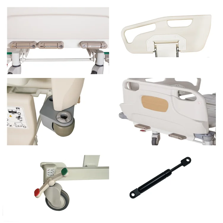 Hot sales ABS hospital clinical manual bed 3 functions medical flower bed
