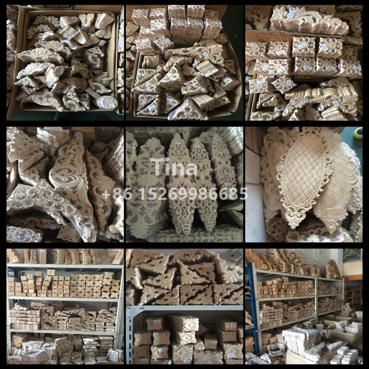 Wood rosettes and blocks