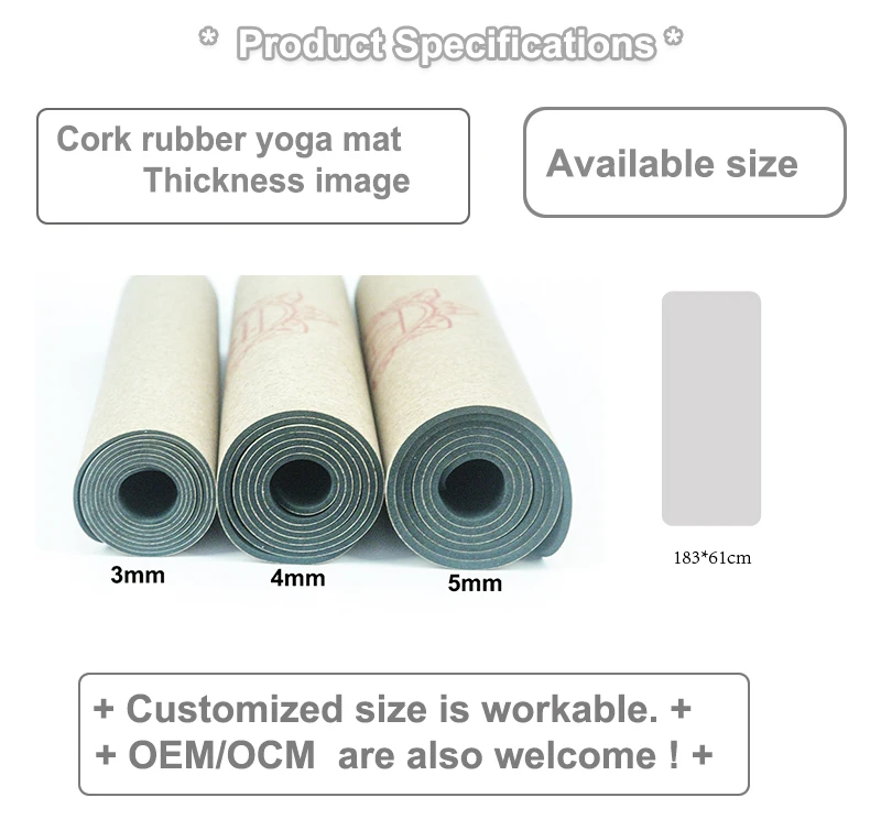 yoga mat cork