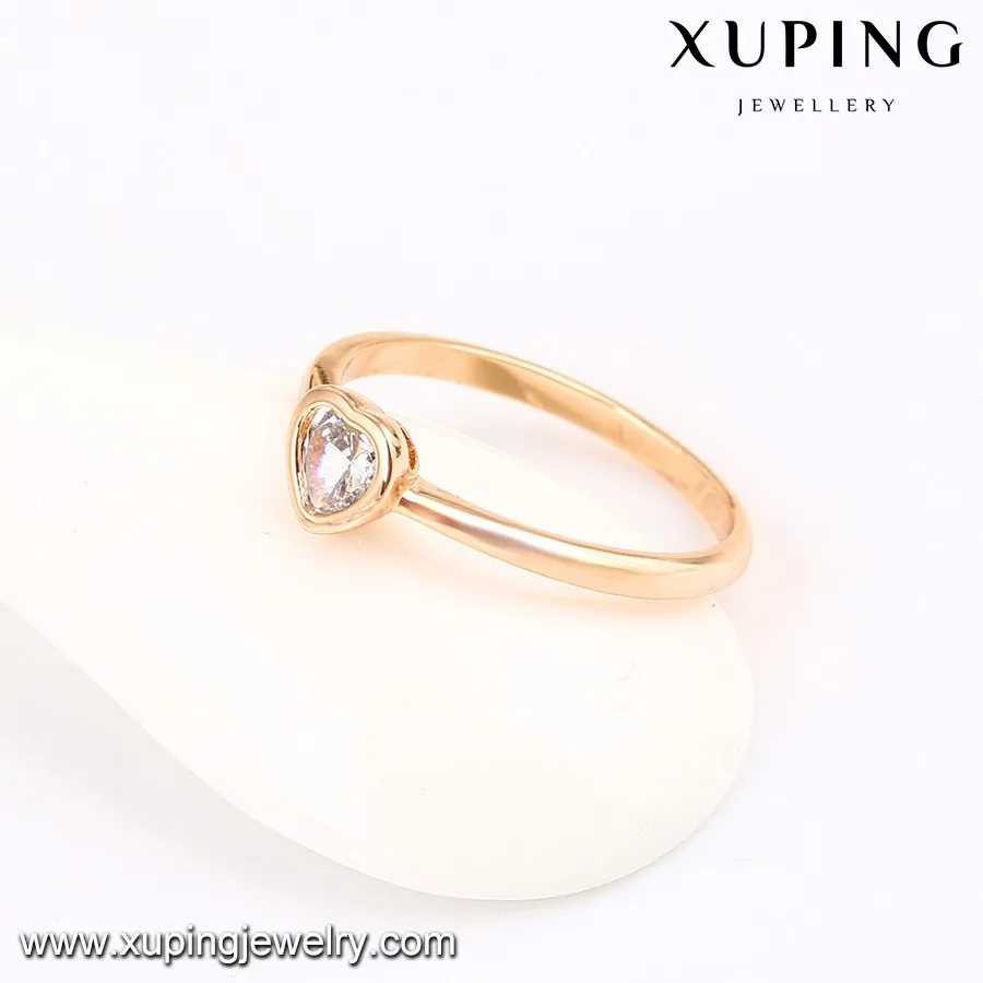 13953 2 Gram Gold Ring For Women,Fashion Jewelry Market 18k Gold Heart