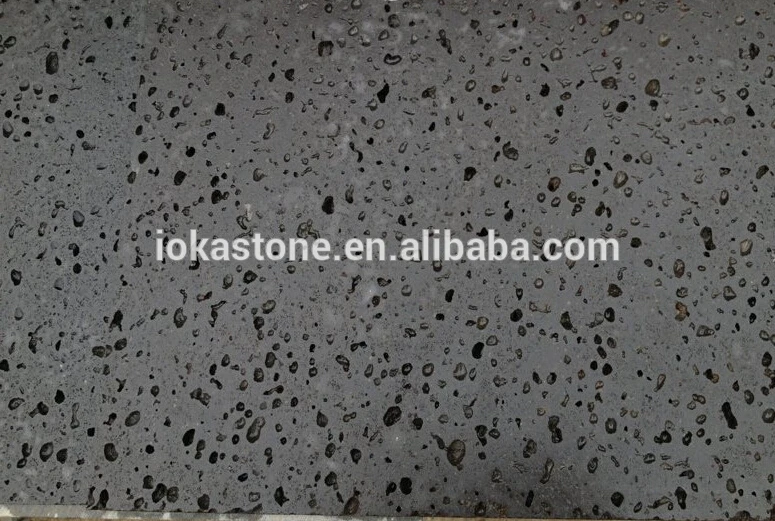 Nuevo Producto 2017 Losa De Piedra De Lava De Basalto Gris De Precio