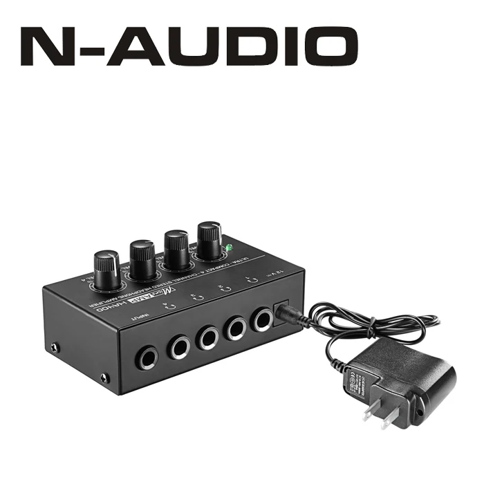 1/4 Inch Electric Inputs Professional 4channel Headphone Amplifiers