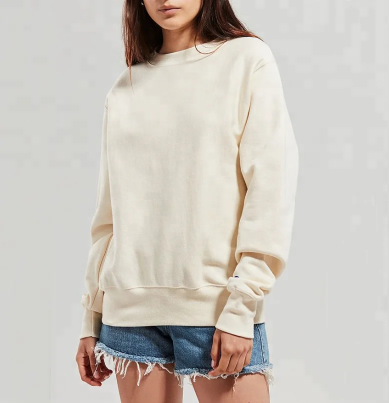 Download Soft Plain Crew Neck Sweatshirt Basic For Ladies Womens ...