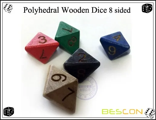 Wood dice lasered engraved 7/8" set of 2 