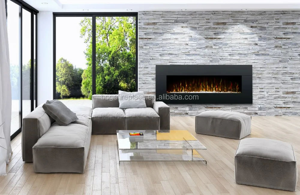 Electric Fireplace, 50", Wall - detail 2
