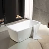 Hot sale modern bathroom furniture 1500x750x600 mm white acrylic bathtub