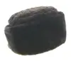 Top Quality Fashion Wide Brim Faux Fur Winter Black Color Gift Cossack Beanie Hat For Girls