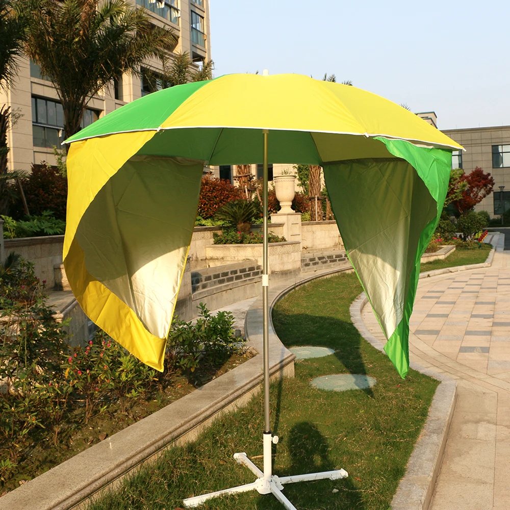 8 Feet Beach Tent Portable All Weather And Sun Umbrellas With Ear ...