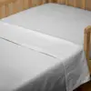 Used Hospital Cheap Polycotton Twin Size White Flat Bed Sheet
