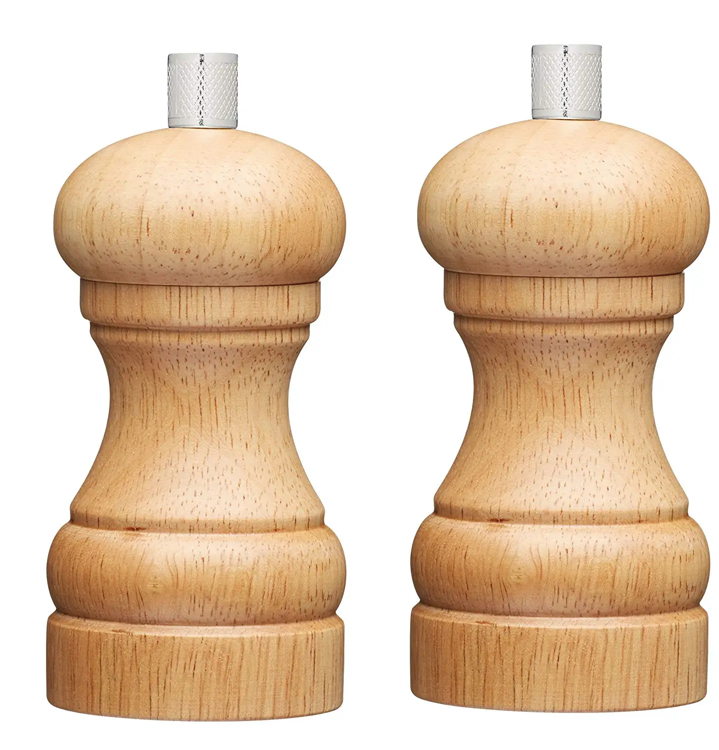 Salty and peppy wooden shakers