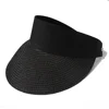 Customized black paper sun visor cap for adults