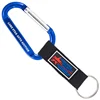 custom pvc rubber strap carabiner keychain for promotion gift