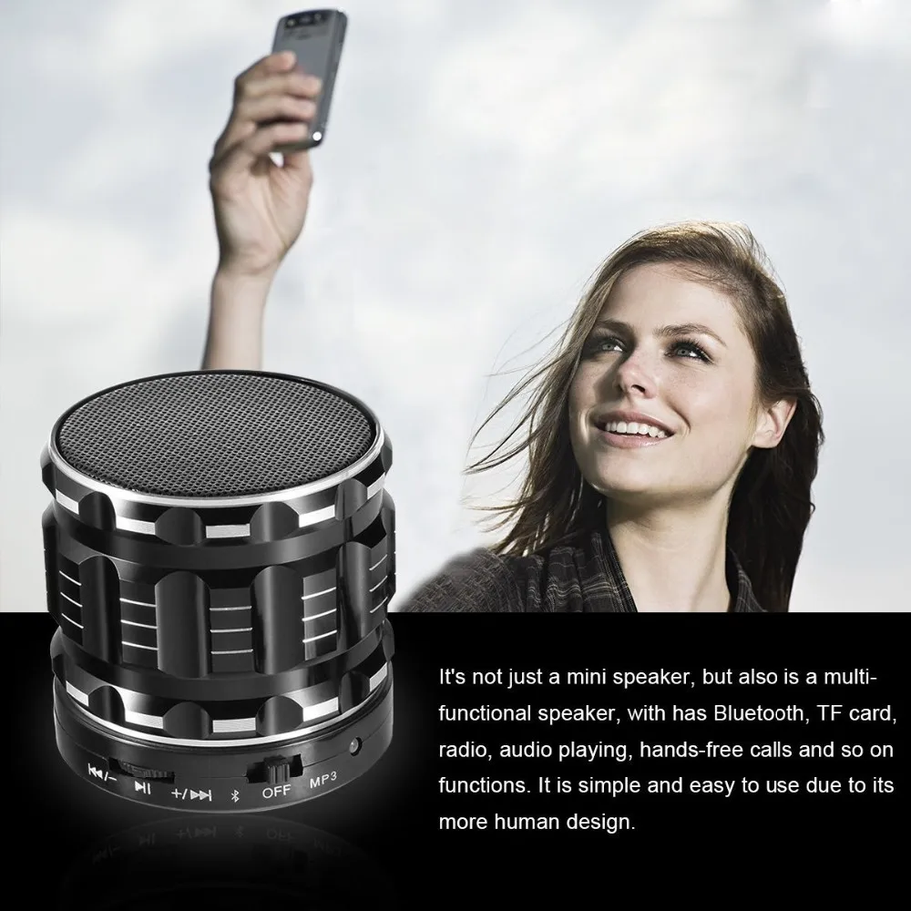 2017 hot products gadget Portable Mini Bluetooth Speakers with Fm Radio Hands-free Calls Support TF Card - ANKUX.COM