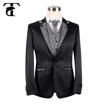 Latest Design Of Groom Black Wedding Suit For Men Latest Design Of Groom Black Wedding Suit For Men