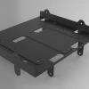 Multi-function 5.25'' metal hard drive bracket into computer case