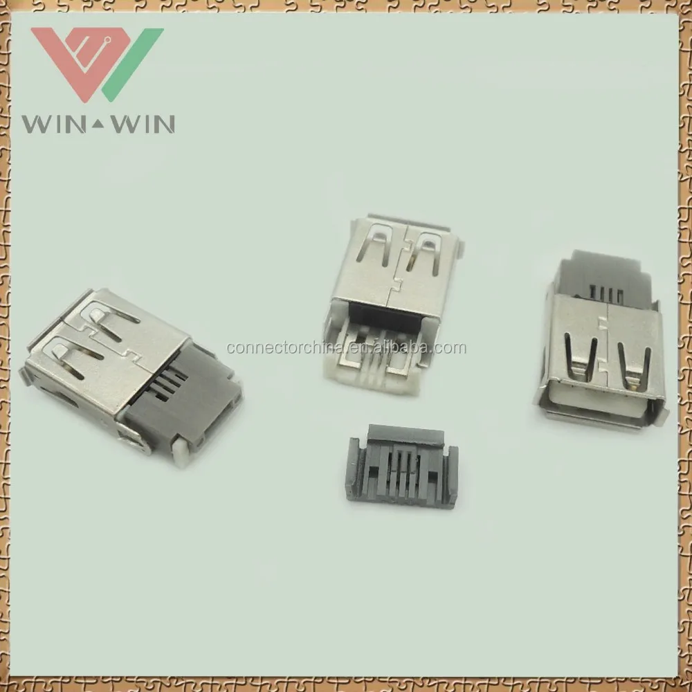 Short Type B 5P Male Crimping USB Connector