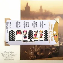 Mickey Lovely Nail Arts Sticker 14 pcs set Waterproof Nail Decal Art Sticker Gel Polish Manicure
