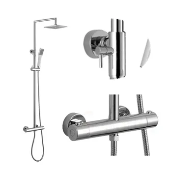 Rainparty European Design Bathroom Thermostatic Shower Faucet Set
